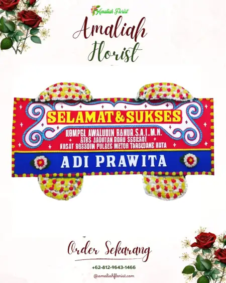 Papan Bunga Ucapan Selamat Panton Reu